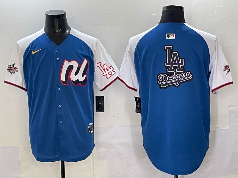 Men Los Angeles Dodgers Blank Blue All star 2025 Nike MLB Jersey style 08->youth mlb jersey->Youth Jersey